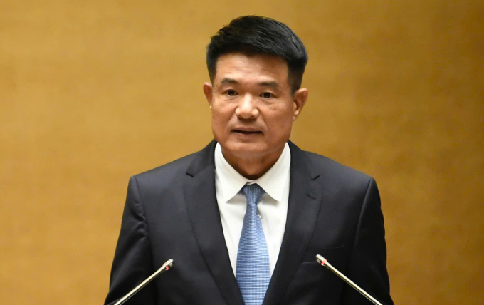 19d8bc80f2bb45e51caa-175075202-3115-8687-1750752218-1 Viện trưởng VKSND Tối cao Nguyễn Huy Tiến trình bày báo cáo giải trình, tiếp thu về dự thảo Luật sửa đổi, bổ sung một số điều của luật tổ chức VKSND, chiều 24/6. Ảnh: Giang Huy