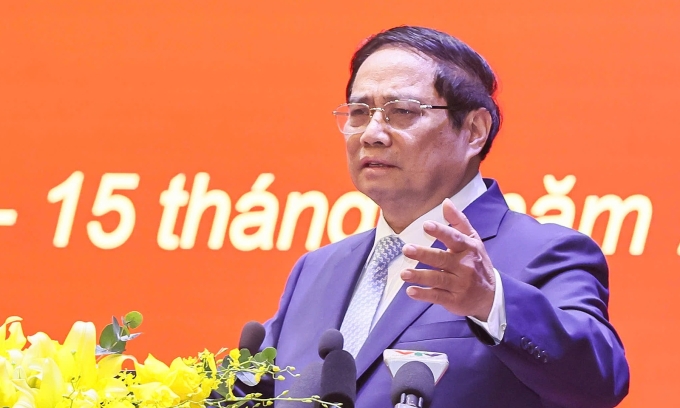 1d6e9a2a5a83eeddb792-174987951-5316-3679-1749893403-1 Thủ tướng Phạm Minh Chính phát biểu tại Hội nghị trực tuyến. Ảnh: VGP/Nhật Bắc