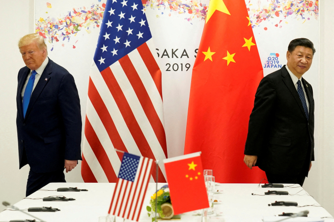 2025-06-04t063824z-904455576-r-1363-7923-1749180427 Tổng thống Mỹ Donald Trump và Chủ tịch Trung Quốc Tập Cận Bình tại Nhật Bản năm 2019. Ảnh: Reuters
