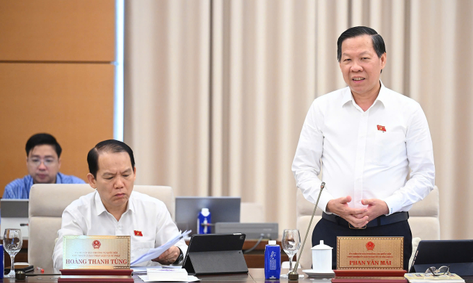 202506090906159649-d7d11175ffa-9449-6863-1749445146 Chủ nhiệm Ủy ban Kinh tế - Tài chính Phan Văn Mãi phát biểu. Ảnh: Cổng TTĐT Quốc hội