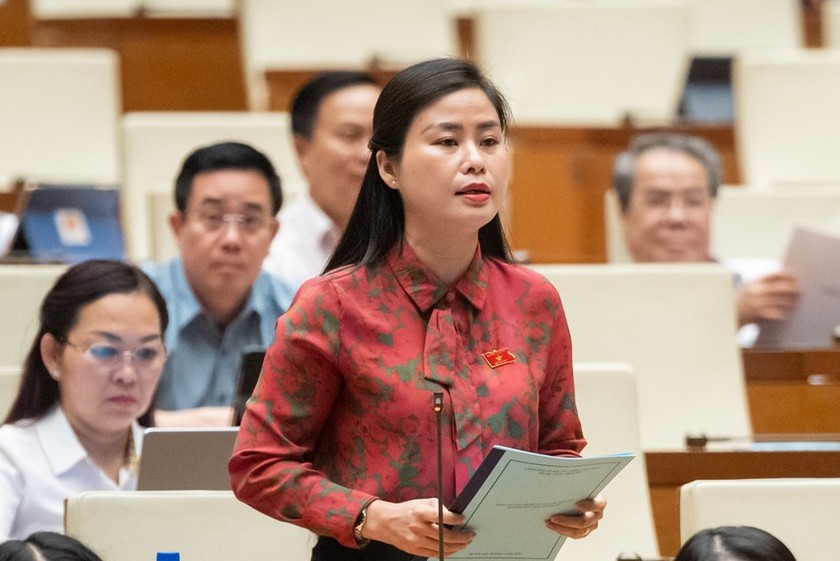 Đại biểu Đặng Thị Bảo Trinh. (Ảnh: Cổng TTĐTQH)
