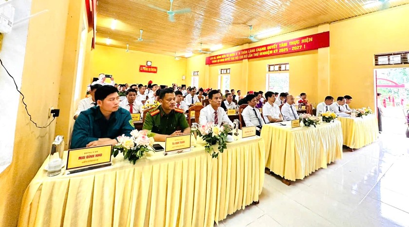 Lễ Công bố được kết nối đến điểm cầu xã Phong Dụ Thượng. Ảnh: CTV