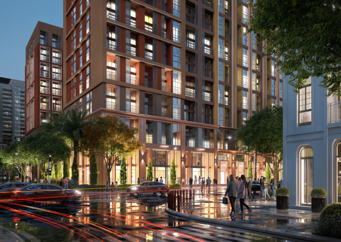 3-1-1749439362-9792-1749439709-1 Phối cảnh khối đế thương mại căn hộ Park Residence. Ảnh: Sun Property