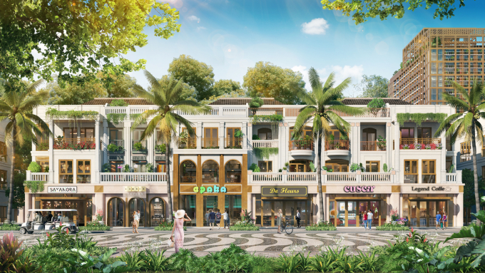 4-1748855431-8344-1748923174 Phối cảnh nhà phố thấp tầng Xanh Boutique tại dự án Xanh Island. Ảnh: Sun Property