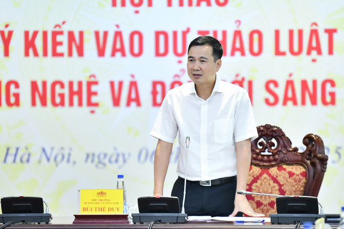 53fdb412f322477c1e33-174920538-2506-3153-1749205707 Thứ trưởng Khoa học và Công nghệ Bùi Thế Duy. Ảnh: Hoàng Phong