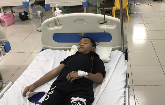 7c5868b55b9aecc4b58b-175064686-7831-3067-1750647417 Bảo điều trị tại bệnh viện. Ảnh: Gia đình cung cấp