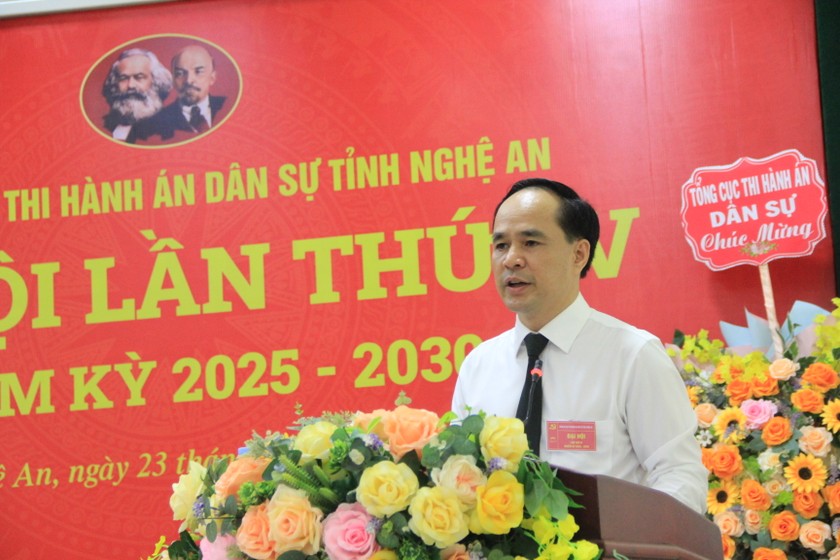 Cục trưởng Cục THADS Nghệ An ông Phạm Quốc Nam được chỉ định giữ chức vụ Bí thư Đảng uỷ Cục nhiệm kỳ 2025 - 2030.