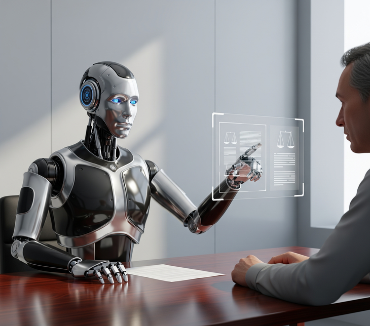 edit-luat-su-robot-1749789127384194319461 Tra cứu pháp lý cùng AI cần hiểu đúng để không sai pháp luật - Ảnh 1.