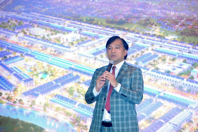 hi-nh-2-pr-tlg-1750742054-5219-1750742354 Đại diện liên danh Thắng Lợi Homes chia sẻ tại sự kiện. Ảnh: Lâm Trần