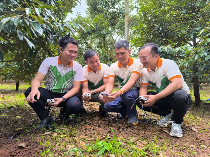 image-706477756-extractword-1-3464-9000-1750926337 Chuyên gia nông học của Phú Mỹ đang kiểm tra nồng độ dinh dưỡng đất. Ảnh: Phú Mỹ