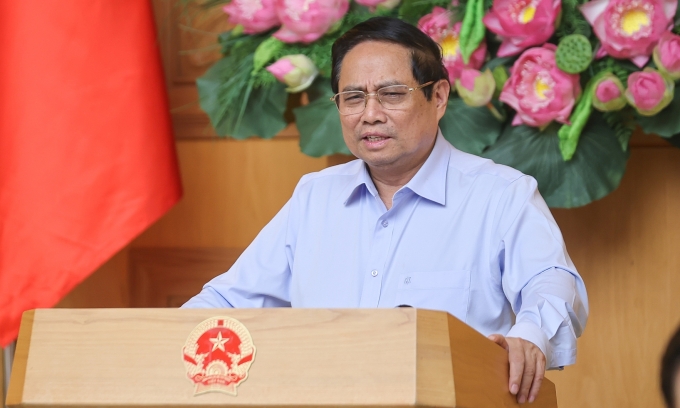 img5982-1750434185158133596577-6582-1535-1750439370 Thủ tướng Phạm Minh Chính chủ trì họp về chính quyền địa phương 2 cấp, tối 20/6. Ảnh: Nhật Bắc