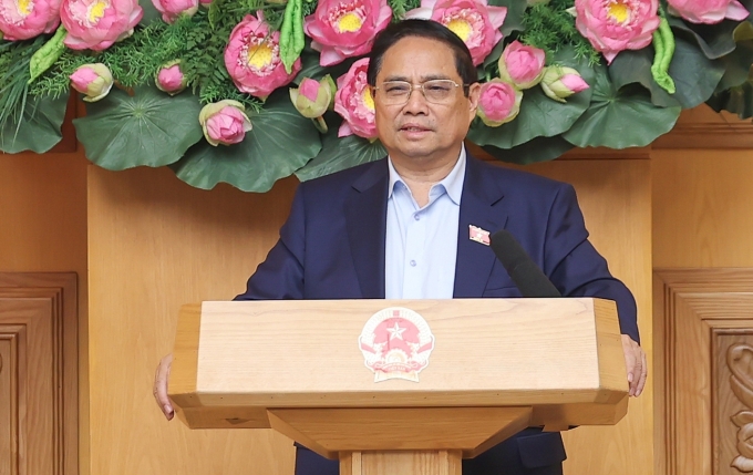 img6285-1750671488401196341061-5419-2985-1750684596 Thủ tướng Phạm Minh Chính phát biểu chỉ đạo tại cuộc họp Thường trực Chính phủ với các bộ ngành, ngày 23/6. Ảnh: VGP