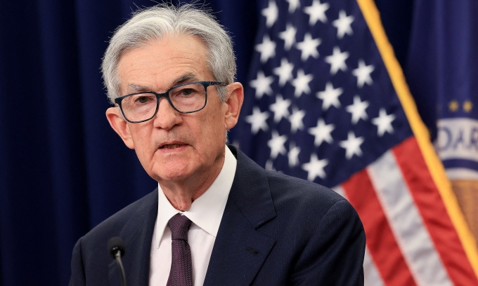 jerome-powell-june-1750282738-6788-6383-1750282817 Chủ tịch Fed Jerome Powell trong cuộc họp báo ngày 18/6. Ảnh: Reuters