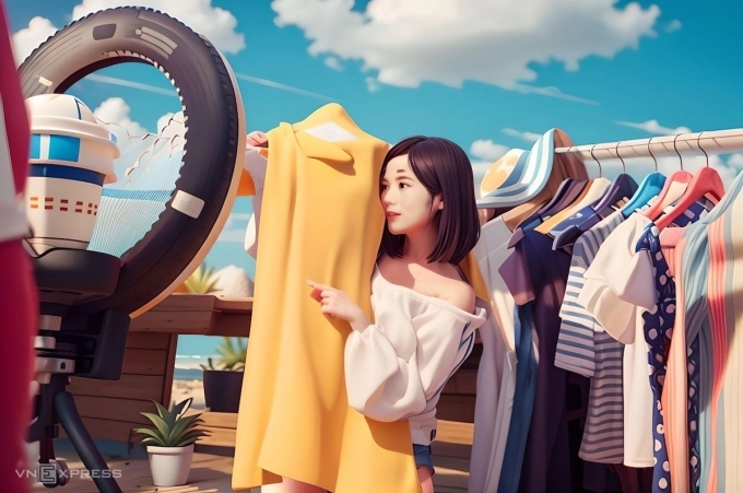 livestream-copy-1750423199-7163-1750423642 Hình ảnh một buổi livestream được tạo bởi AI. Ảnh: Dỹ Tùng