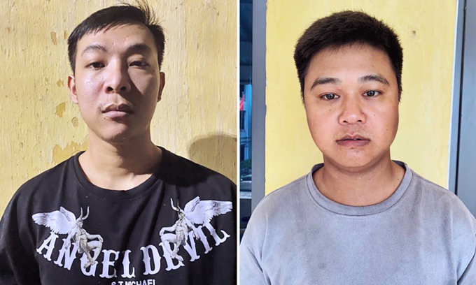 nho-nho-1749301412-6842-1749301588 Nguyễn Minh Nhớ (trái) và Lưu Văn Nho lúc bị bắt. Ảnh: Công an cung cấp
