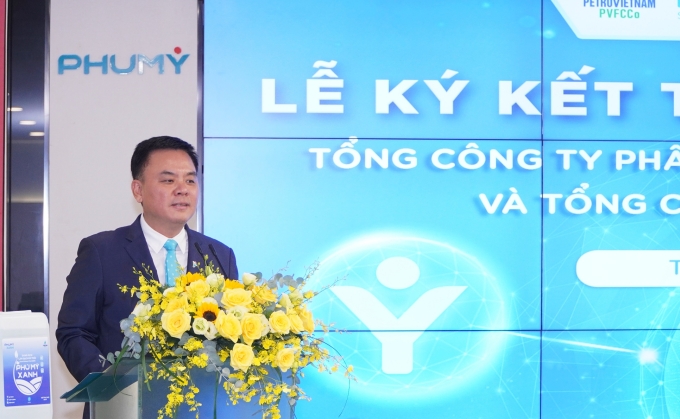 ong-nguyen-xuan-hoa-chu-tich-h-6343-6572-1749728273 Ông Nguyễn Xuân Hòa - Chủ tịch HĐQT Phú Mỹ phát biểu tại lễ ký kết.