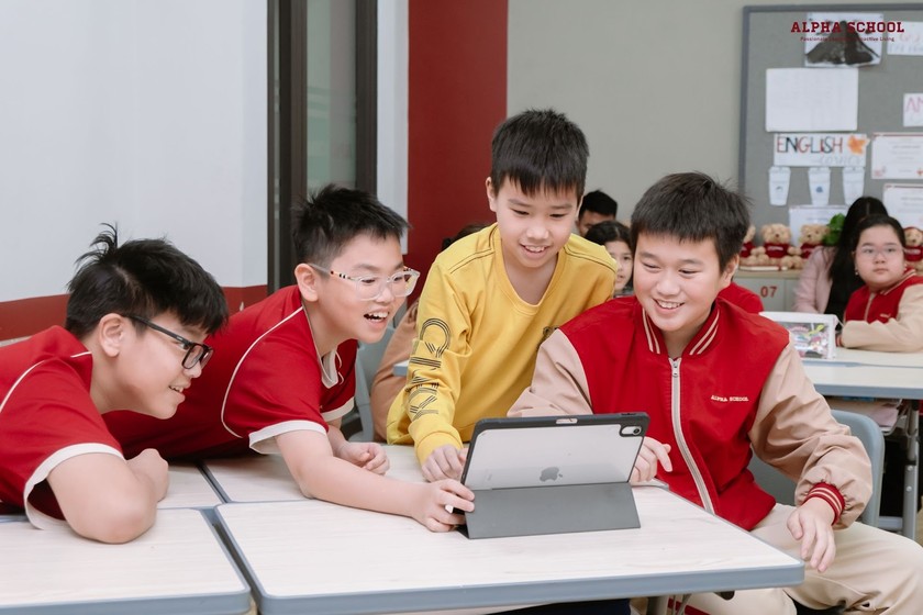 Học sinh Alpha Hải Phòng có được sự đồng hành chặt chẽ từ nhà trường và gia đình trong hành trình phát triển.