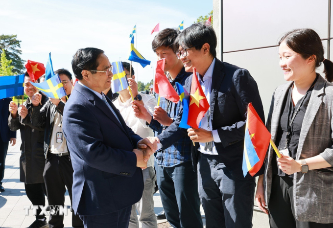 thu-tuong-dai-hoc-uppsala-3-17-6837-2636-1749867743 Thủ tướng gặp gỡ sinh viên, nghiên cứu sinh Việt Nam đang học tập tại Đại học Uppsala. Ảnh: TTXVN