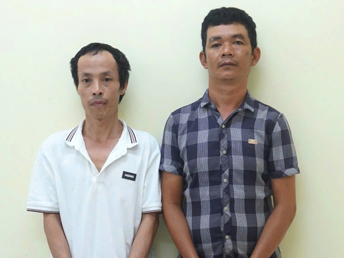 tiktok-1749622253-8942-1749622694-1 Ngô Sơn Hà và Trần Như Phước tại cơ quan điều tra. Ảnh: Công an cung cấp