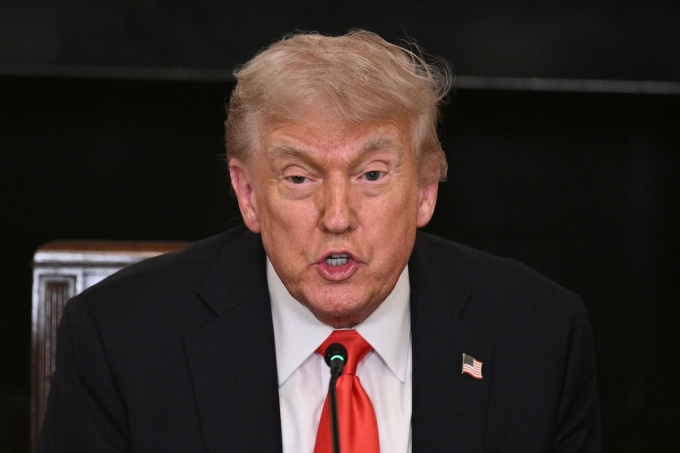 trump1-1749692512-6615-1749692675 Tổng thống Mỹ Donald Trump tại Nhà Trắng ngày 9/6. Ảnh: AFP