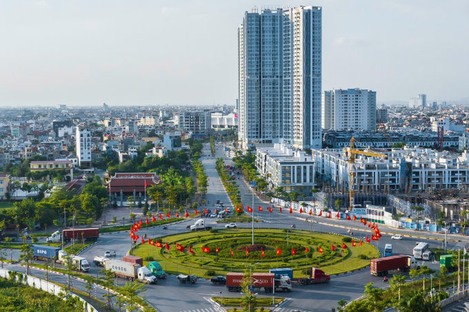 z6567814337250-6607bc11917dcf6-5201-5773-1749698573 Vòng xuyến Võ Nguyễn Giáp - Bùi Viện, thành phố Hải Phòng. Ảnh: Lê Tân