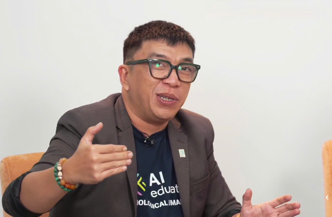 z6687934784601-c8ee5188541052e-4867-9965-1749543640 ông Bung Trần - Phó chủ tịch AI Education. Ảnh: Chụp màn hình