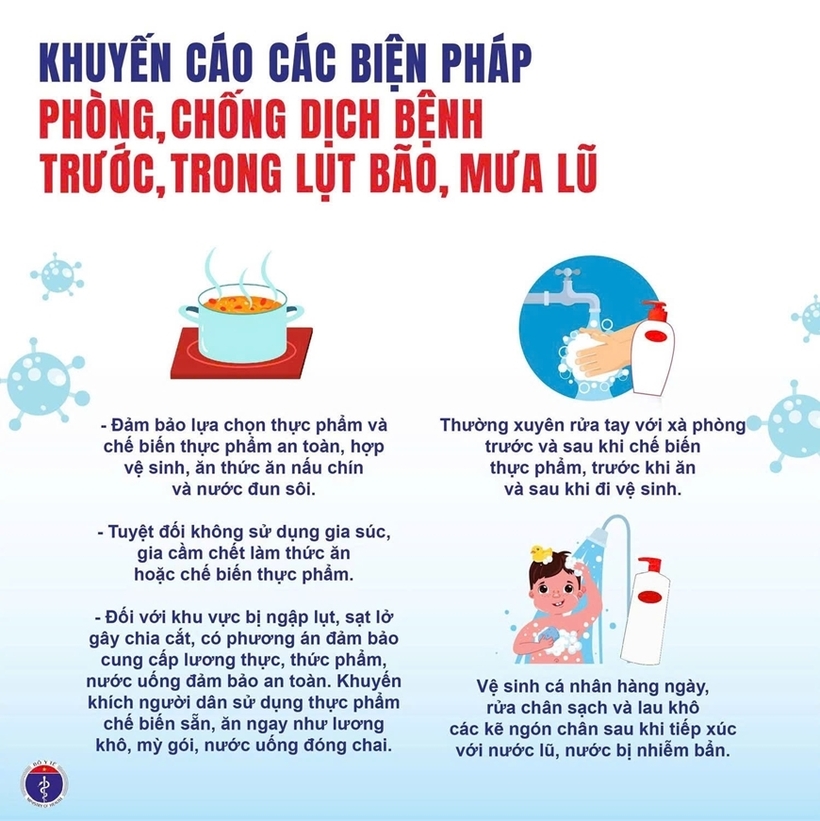 1-11025965 Bộ Y tế khuyến cáo phòng chống bệnh thường gặp trong mưa bão, lũ lụt - 1