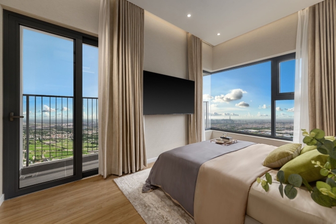 1-1751425848-5701-1751426081 Thiết kế phòng ngủ ứng dụng phong cách Sensory Design. Ảnh: Gamuda Land