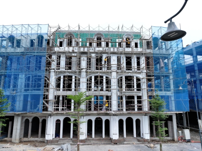 1-1751594218-8426-1751594586 Shophouse Noble Palace Tay Thang Long hoàn thiện cơ bản. Ảnh: Sunshine Group