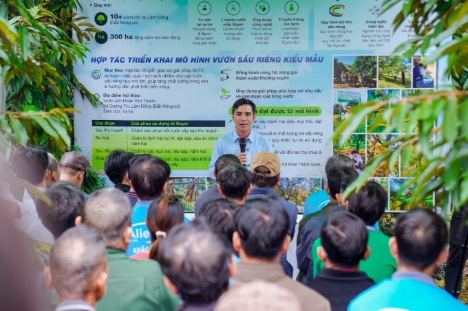 1-1752641407-4092-1752641997 Sự kiện thu hút hơn 150 nông dân trồng sầu riêng có diện tích lớn trong tỉnh Lâm Đồng tham dự. Ảnh: Minh Minh