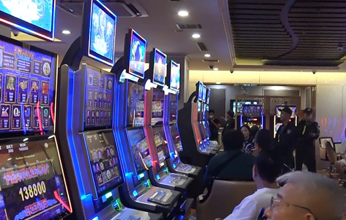 1751769922-1751769942-3228-1751770096 Bên trong xới bạc King Club. Ảnh: Công an cung cấp