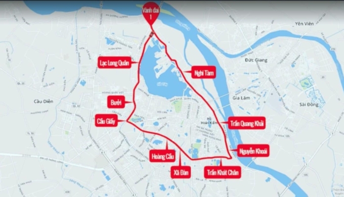 239e100d-0a3e-422f-b36b-2835b2-8705-2607-1752380205 Phạm vi Vành đai 1 của Hà Nội.