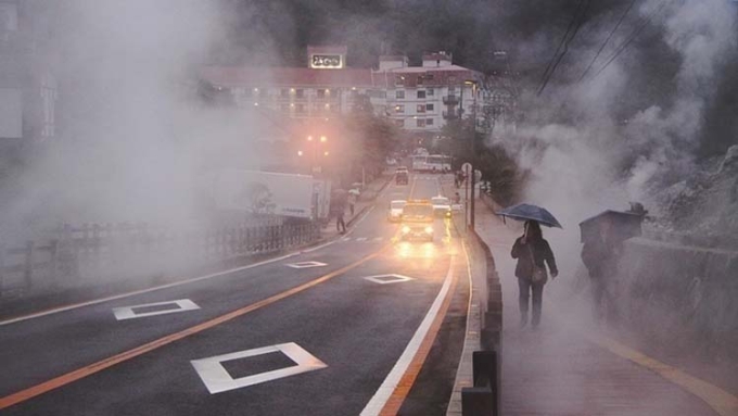 3-1752136061-6350-1752136083 Chạng vạng ở Unzen Onsen. Ảnh: Japan Guide