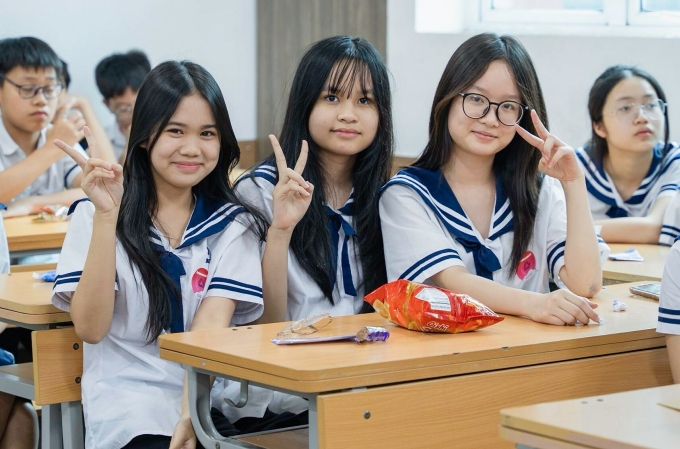 494556486-1112266217602443-767-2048-8843-1751768533 Học sinh trường Lương Thế Vinh. Ảnh: Fanpage nhà trường