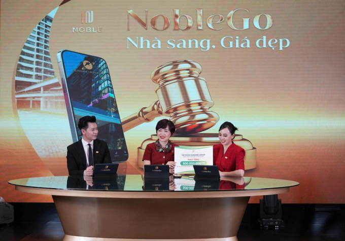 673-1751787566-7777-1751787890 Sunshine Group trích 500 triệu đồng một phiên giao dịch thành công đồng hành cùng các quỹ thiện nguyện của Đài Truyền hình Việt Nam. Ảnh: Sunshine Group