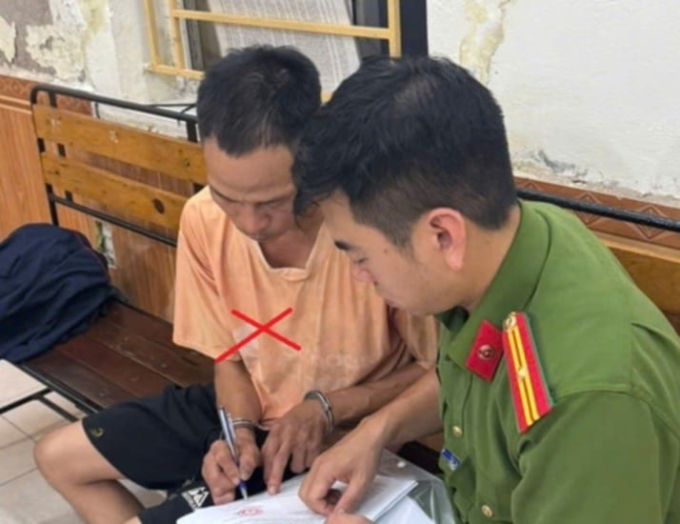 936914ee-8544-4d02-9c19-d42be1-9862-9700-1751803313 Ông Phạm Văn Trường tại cơ quan công an. Ảnh: Công an cung cấp