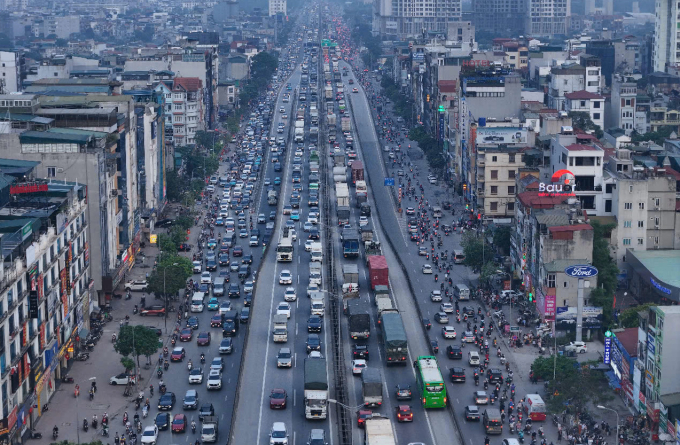 9f7997ae05b8b7e6eea9-9945-1752-3651-4291-1752311231 Đường phố Hà Nội tắc đường, tháng 4/2025. Ảnh: Phạm Chiểu