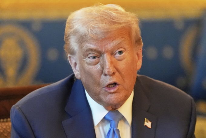 ap25188852930742-5141-1752325871-1 Tổng thống Mỹ Donald Trump trong cuộc họp tại Nhà Trắng hôm 7/7. Ảnh: AP