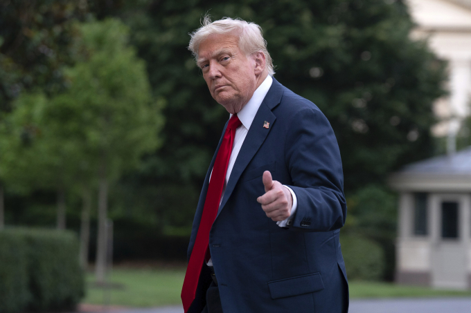 ap25195006465238-6894-1752627979 Tổng thống Mỹ Donald Trump tại Nhà Trắng ngày 13/7. Ảnh: AP