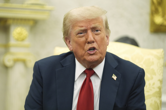 ap25195556683498-3530-1752893400 Tổng thống Mỹ Donald Trump tại Nhà Trắng ngày 14/7. Ảnh: AP