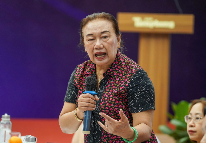 ba-nguyen-thi-cuc-1751960067-1-9453-6884-1751960186 Bà Nguyễn Thị Cúc, Chủ tịch Hội Tư vấn thuế Việt Nam, phát biểu tại tọa đàm, ngày 8/7. Ảnh: Báo Tiền Phong