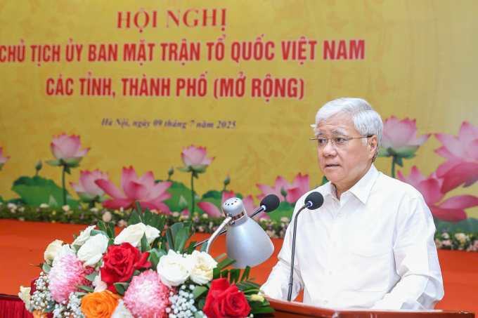 c9e49fd7fecb489511da-175205456-9065-6624-1752054661 Chủ tịch Ủy ban Trung ương Mặt trận Tổ quốc Đỗ Văn Chiến. Ảnh: Hoàng Phong