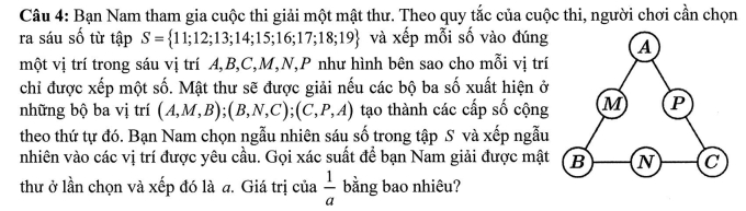 eef8e7ac9005275b7e14-1-1751430-9089-8616-1751440391 Bài toán giải mật thư trong đề thi tốt nghiệp THPT Toán. Ảnh: Chụp màn hình
