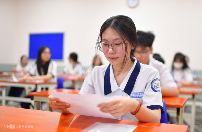 f0a0d89d9d552a0b7344-175125418-8735-2146-1751789019 Thí sinh thi tốt nghiệp THPT 2025 tại TP HCM. Ảnh: Thanh Tùng