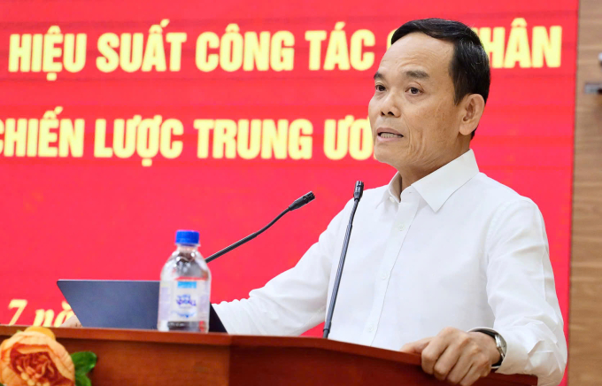 fa3777b4e9995fc70688-175214294-3577-5869-1752143440 Trưởng ban Chính sách, chiến lược Trung ương Trần Lưu Quang phát biều chiều 10/7. Ảnh: Thành Trung