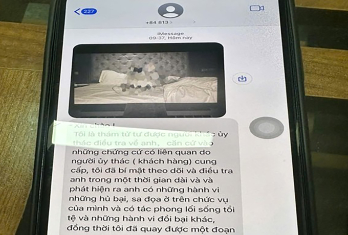 hi-nh-a-nh-1738831503-5386-1738831820 Một tin nhắn tống tiền bị chụp lại. Ảnh: Công an Vĩnh Phúc