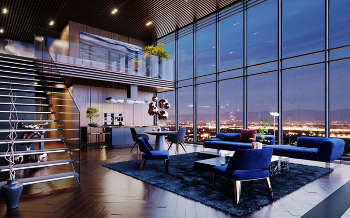 hinh-1-1751618126-5592-1751618533 Những căn penthouse thường có tầm nhìn ôm trọn thành phố được giới thượng lưu quan tâm.