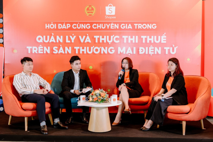 image-56676510-extractword-0-o-6432-8810-1753435008-1 Các chuyên gia chia sẻ tại hội thảo Hỏi đáp cùng chuyên gia trong quản lý và thực thi thuế trên sàn thương mại điện tử, ngày 23/7. Ảnh: Shopee