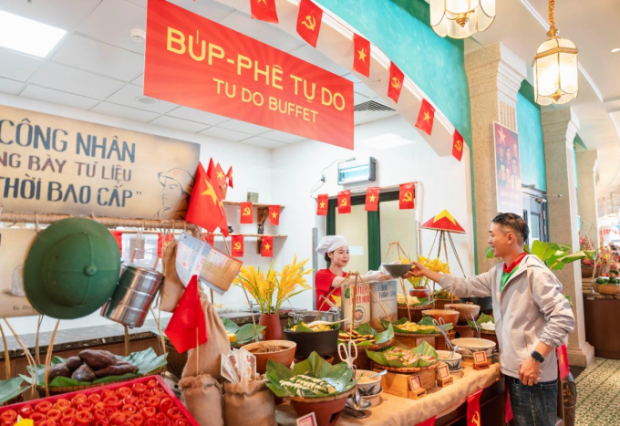 image-extractword-1-out-5633-1751423384-1 Quầy buffe tại Ba Na Hills. Ảnh: Ba Na Hills
