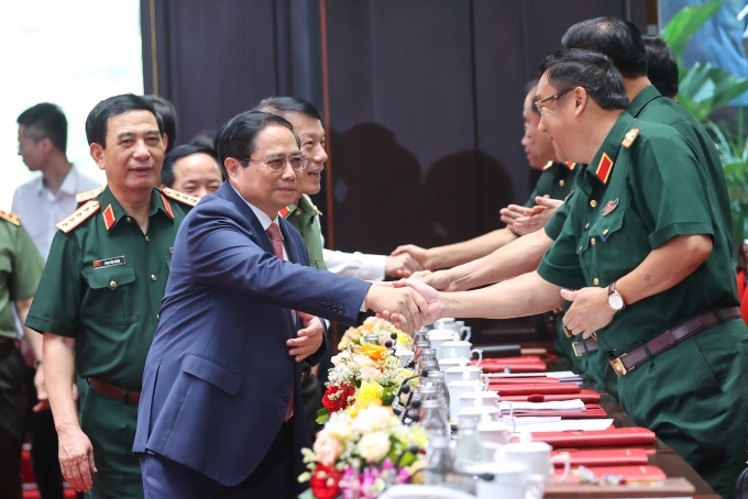 img6889-1751456712308198000774-6130-4683-1751460813 Thủ tướng Phạm Minh Chính tại Hội nghị Quân chính toàn chiều 2/7. Ảnh: Đoàn Bắc/VGP